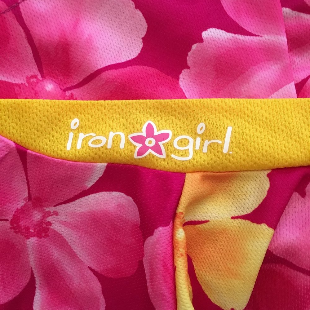 NEW Iron Girl Cycling Floral Hibiscus Jersey Sz M - Picture 5 of 7